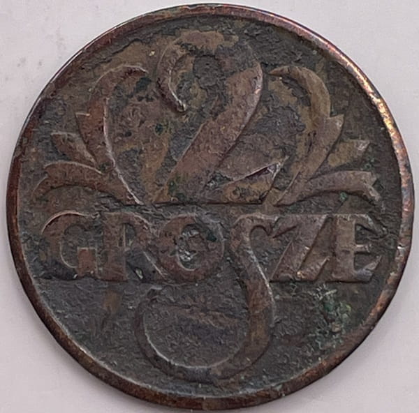 Moneta 2 grosze 1931 r.