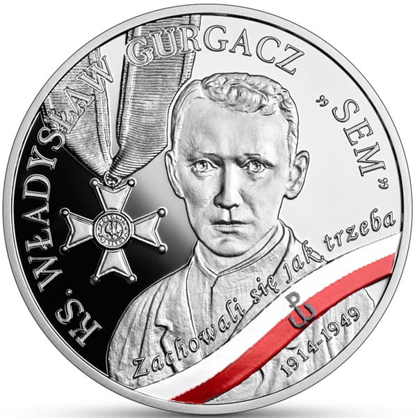 Moneta 10 zł ks. Władysław Gurgacz Sem 2024