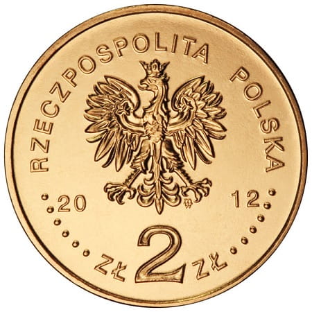 Moneta 2 zł niszczyciel Piorun 2012